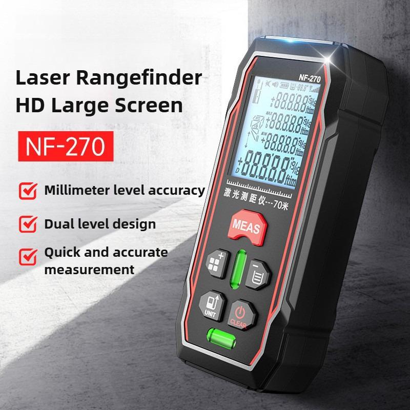 NF-270 Electronic Ruler HD large screen Measuring Tool Portable Infrared Measurement Handheld Red Light Laser Rangefinder