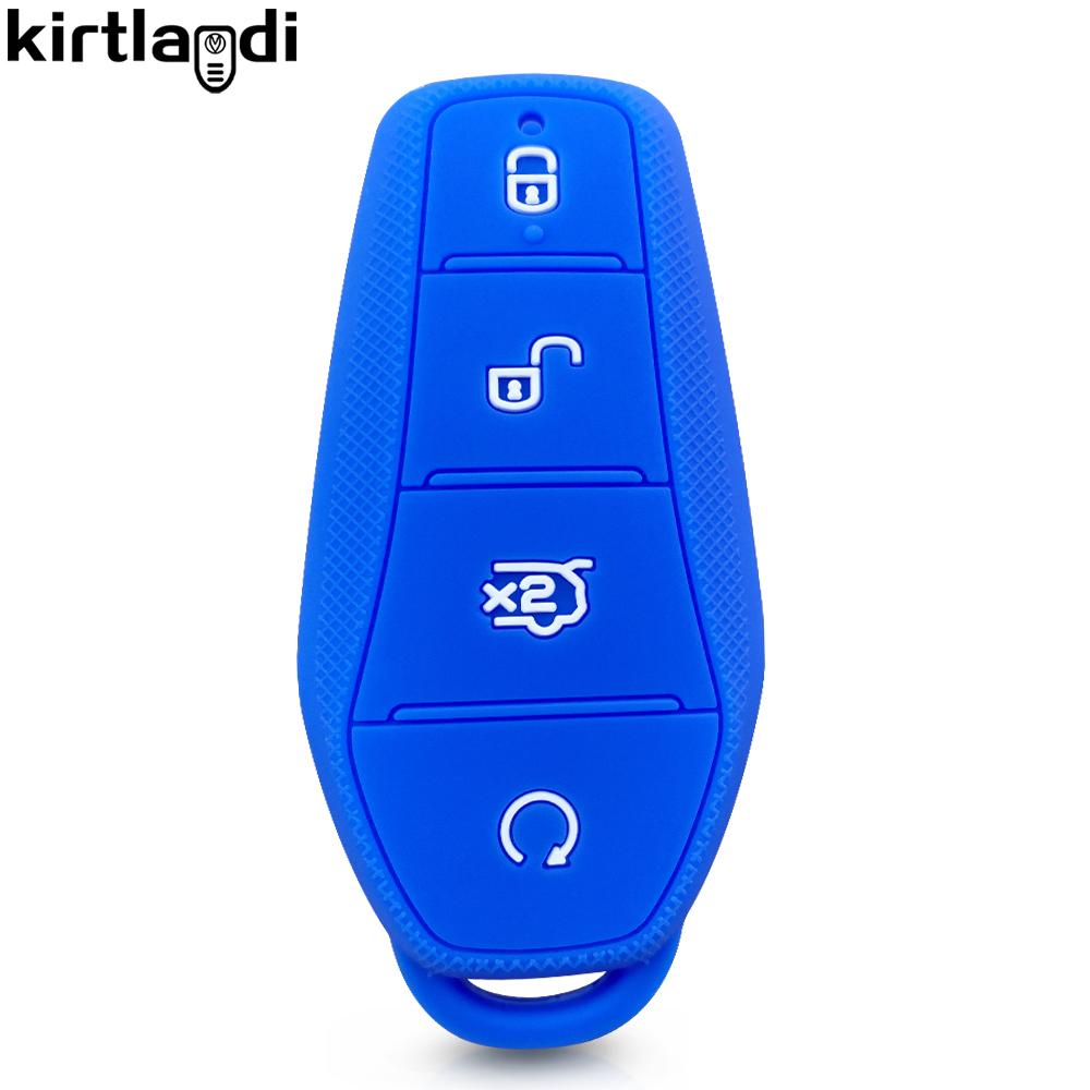 4 Buttons Silicone Car Key Cover Case Shell Keyring For Byd Song Pro Han Ev Max Tang Dm Qin Plus Yuan Dolphin E2