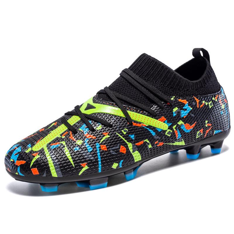 Fashion High Quality Purple Men's Football Shoes Outdoor FG/TF Non-slip Futsal Sneakers Man Original Professional Soccer Cleats For Men