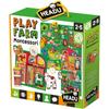 Puzzle Montessori Headu - Ferme de jeux - Multicolore - Vert - 24 mois - 2 ans