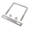 Stainless Steel Square U-Bolts Silver U Clamp Bolt with Nuts and Plates U Clamp Bolt