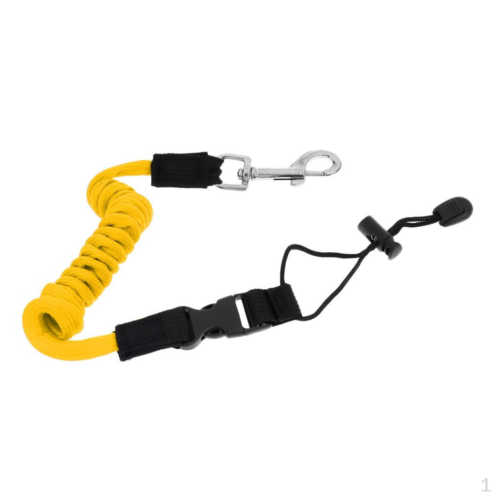 Leash Fishing Rod Pole Coiled Lanyard Cord