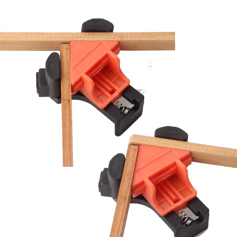 Adjustable 90° Right Angle Woodworking Clamps - Set of 4 for Frames