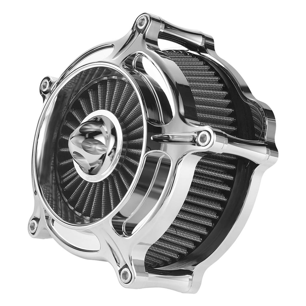 Motorräder Turbine Luftfilter Ansaugfilter Chrom Für Harley Sportster XL Touring Softail Dyna EVO & Twin Cam Fatboy FXDLS