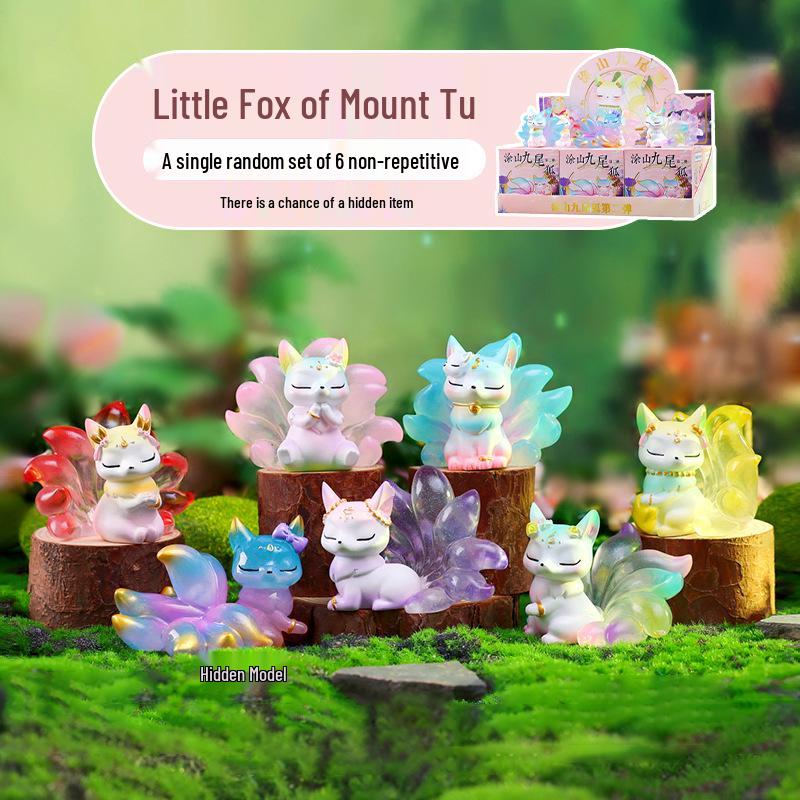 Neunschwänziger Fuchs Treibsand Blind Box: Elegante Dekoration für Schlafzimmer & Wohnzimmer