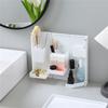 Folding Standable Stationery Box Office Pencil Holder Desktop Magnetic Plastic Makeup Case