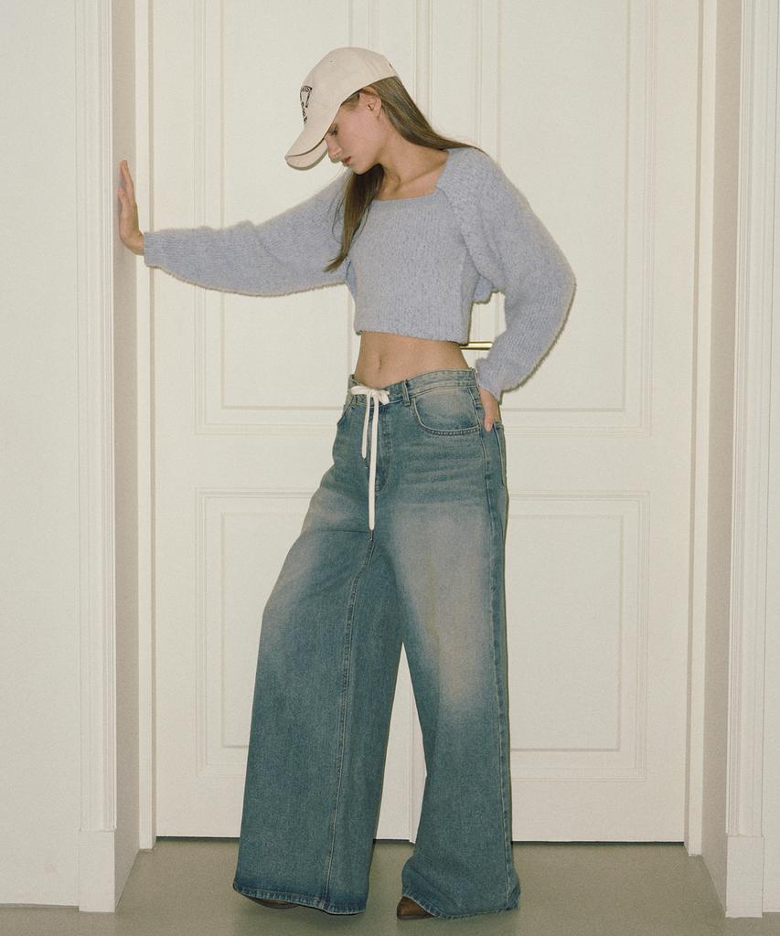 ETMON Bolero Set-Up Knit Sky Blue