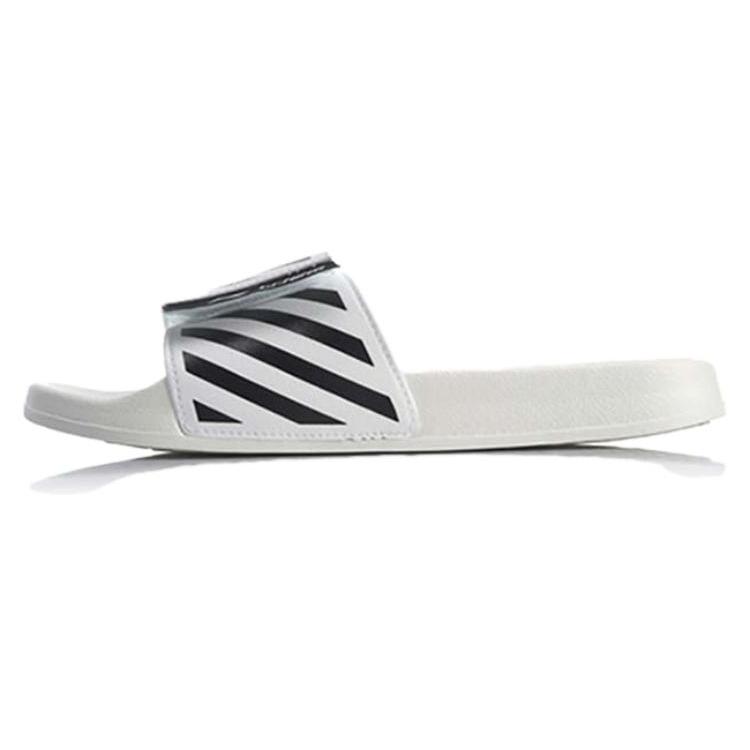 New Disney x LiNing Quiet Abrasion Resistant Slide Slippers Men's White AGAQ023-5