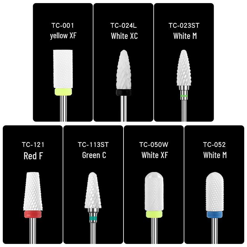 Single Bullet-Shaped Ceramic Nail Grinding Head 2.35