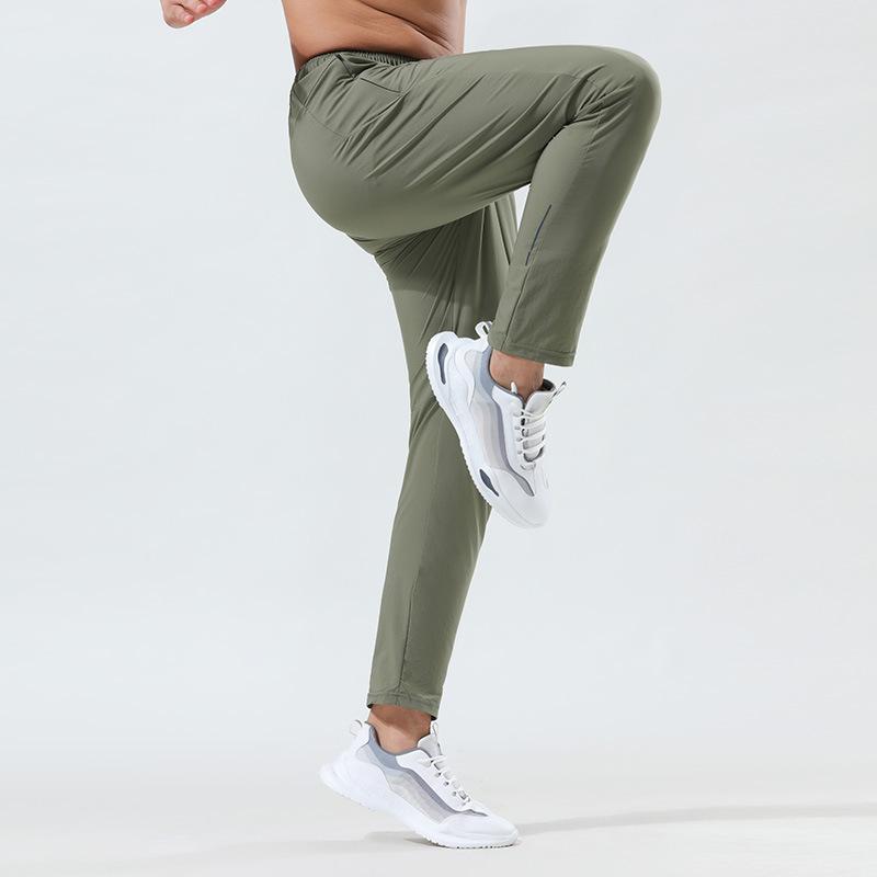 Loose Fit Ice Silk Sporthose für Herren, Schnelltrocknende Laufhose für Outdoor-Fitnesstraining
