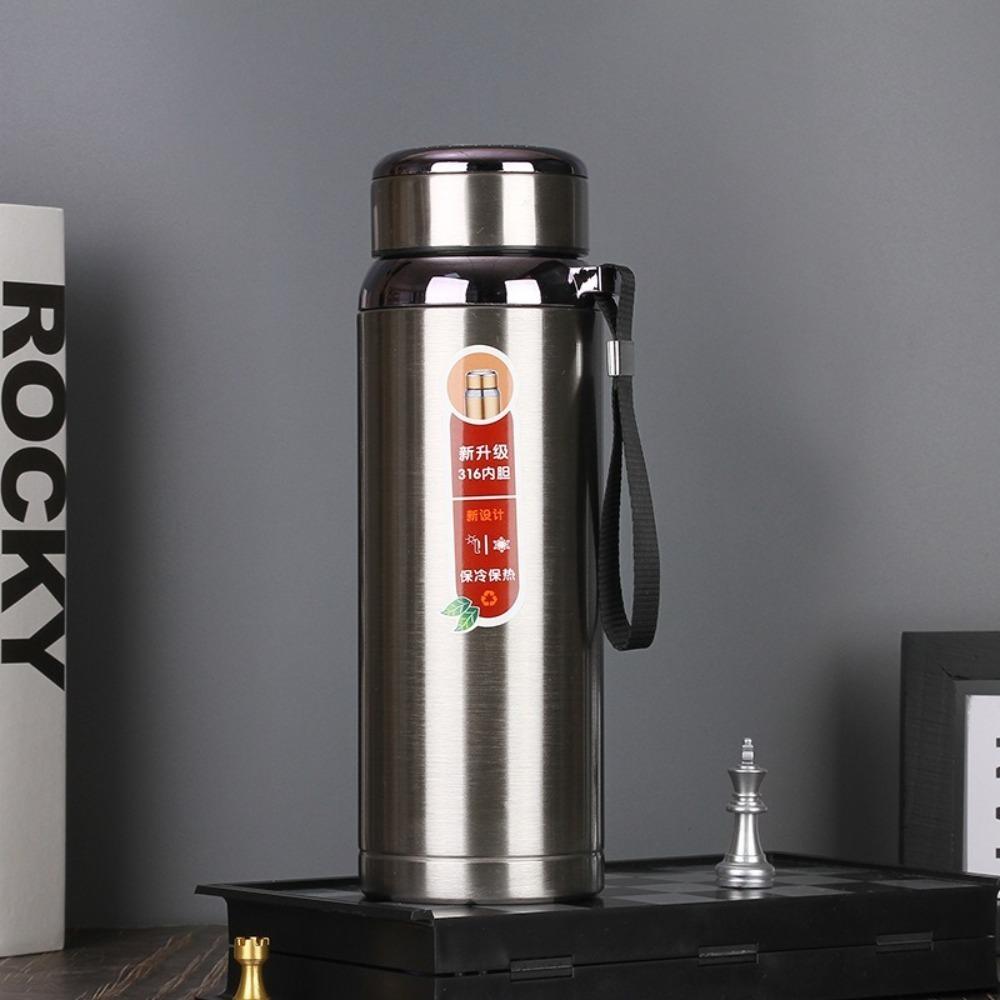 High Capacity Vacuum Flask Portable Business Tea Mugs Durable Stainless Steel Insulated Cup