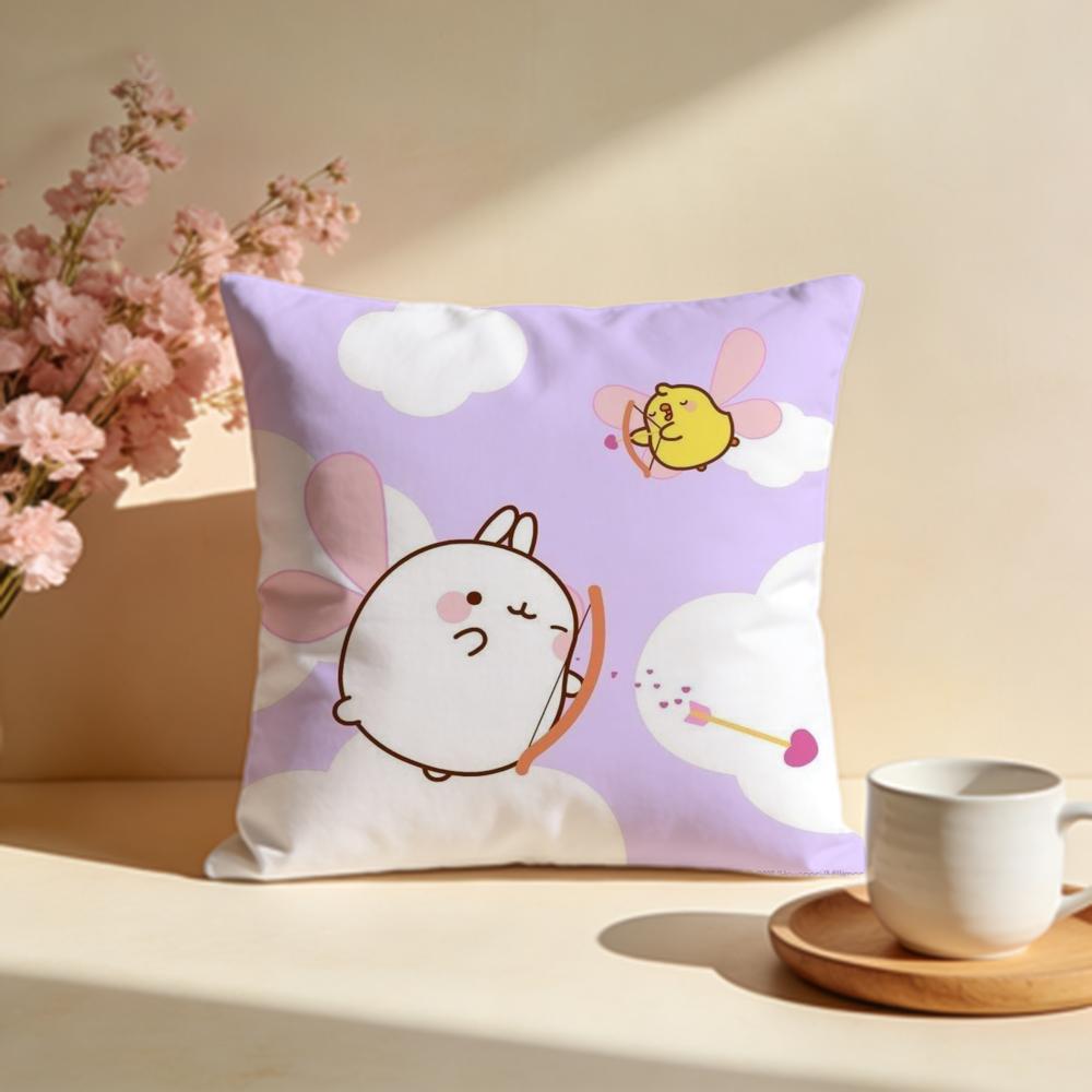 Popular MMolangable Cushion Cover Stylish Washable Pillow Cover Ideal for Couch Bedroom Car Decoration