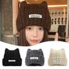Windproof Beanie Hat Cat Ear Winter Bomber Cap Cute Ear Protection Hat for Women