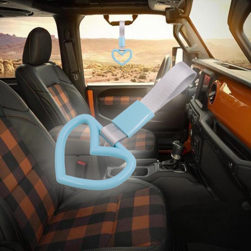 Car Interior Pull Ring Subway Train Bus Handle Strap Charm Drift TSURIKAWA RING Car Rear Bumper Warning Loop Auto Accessories