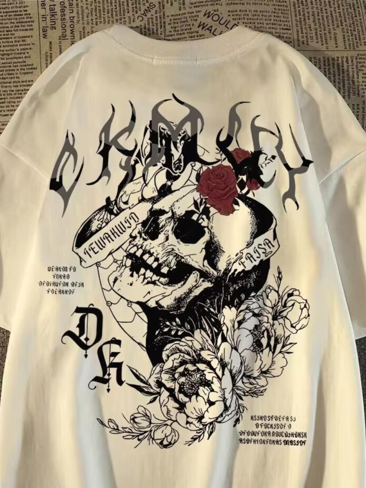 

2025 Retro Loose Trendy Summer Tshirt Made 100 Cotton Adults Men Cool Fashion Comfortable Versatile Daily Use Soft Breathable 4XL
