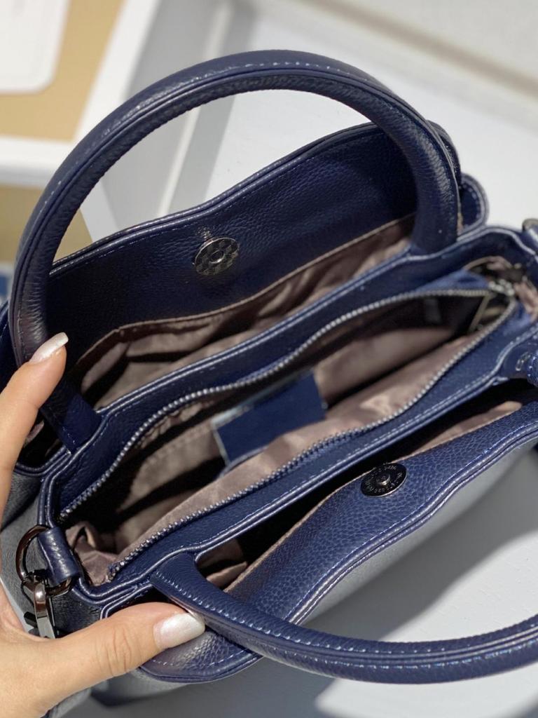 Genuine Leather Women's Crossbody Tote - Large Capacity Soft Cowhide Square Bag for Commuting