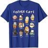 Cute Coffee Cats Kawaii Pun Funny Cat Lover Barista T-Shirt