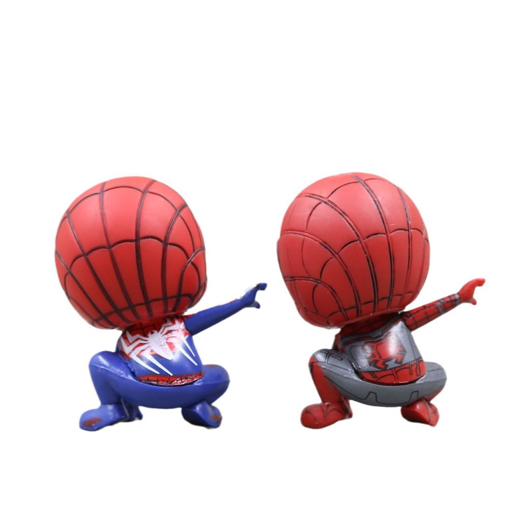 Marvel Avengers Spider Man Cute Action Figure Posture Anime Decoration Collection Figurine Toy Model Ornaments Children Gift