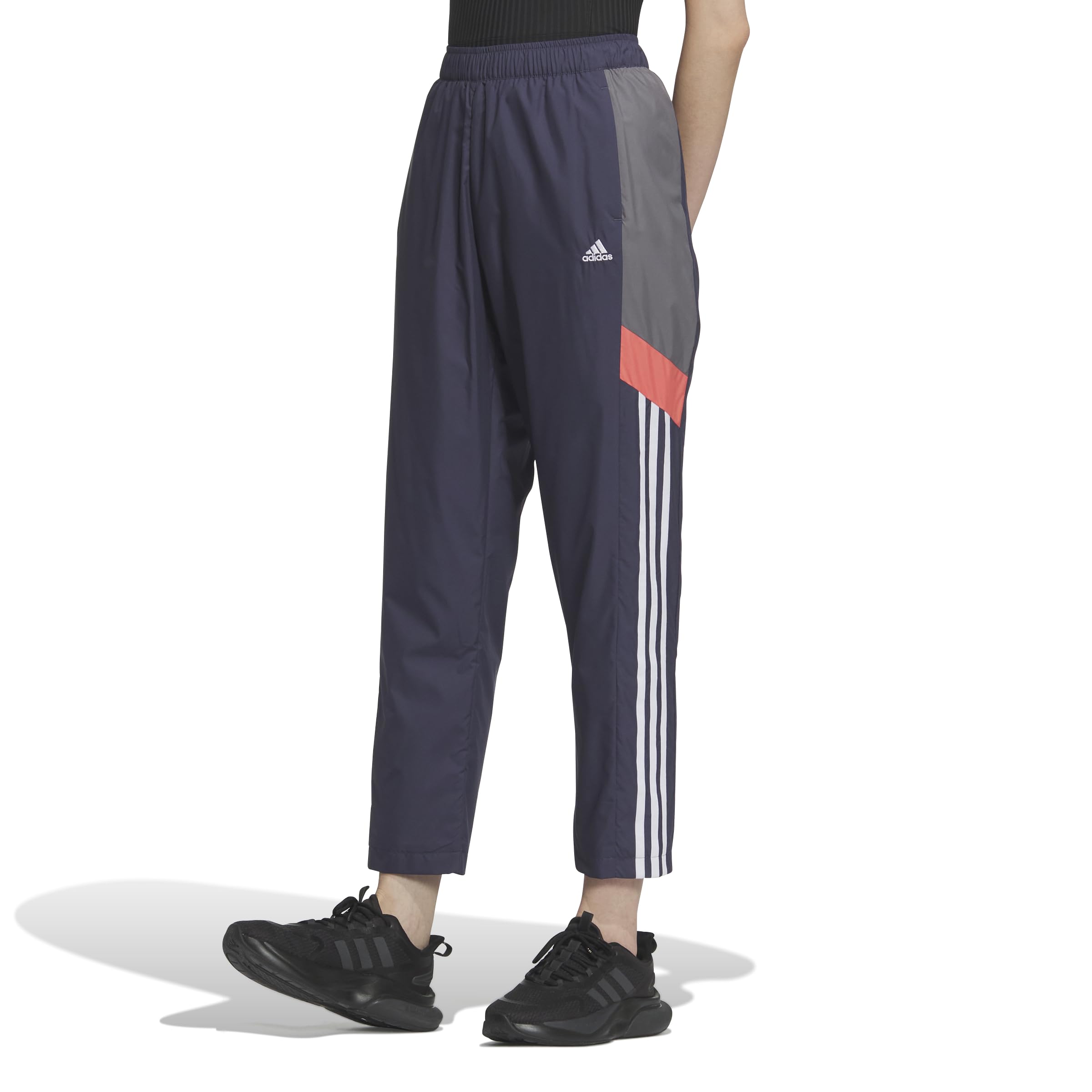 

Женские брюки-ветровка Adidas KTX58 Team свободного кроя цвета Shadow Navy (JG5711)