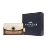 Coach Parker 18 Camellia Turnlock Color Block Signature Print Coated Canvas And Leather Chain Shoulder Bag Women Shoulder Bag 1680-B4QVB