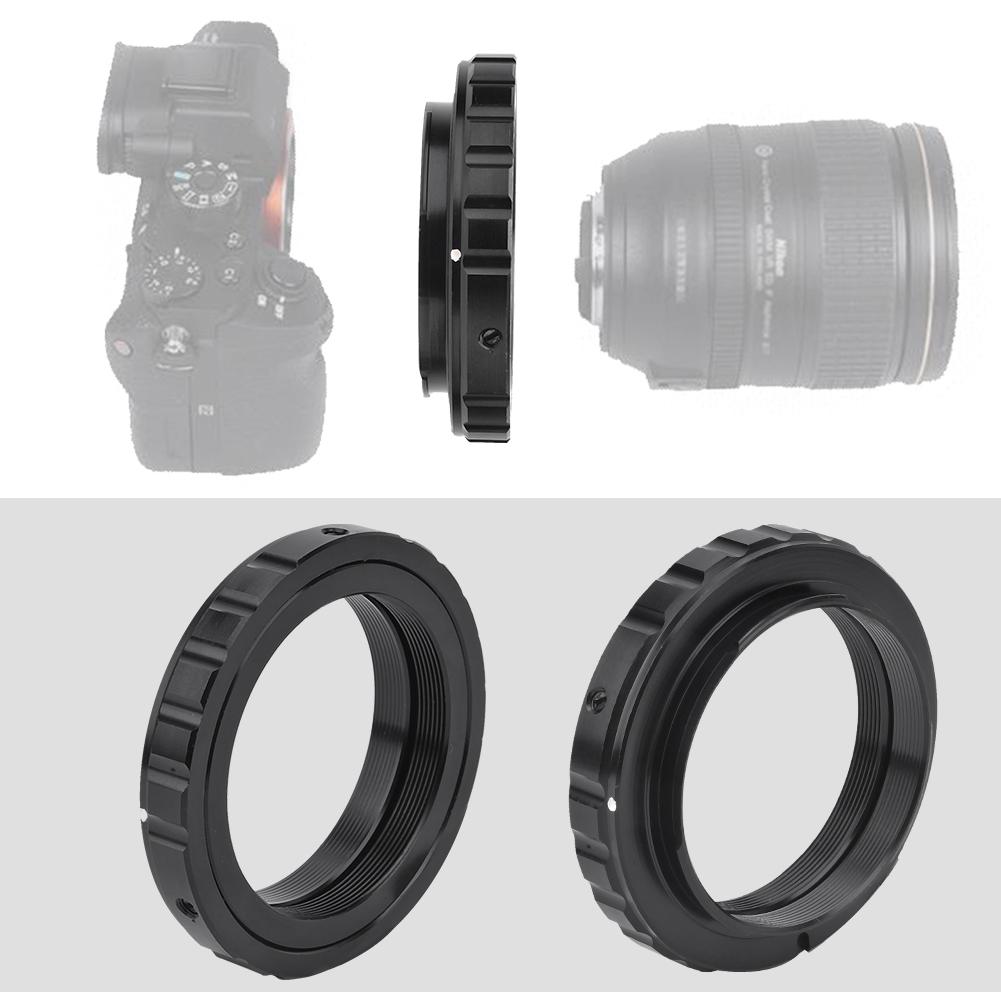 Aluminum Alloy M42X0.75 T2 Mount Camera Lens Adapter Ring for Nikon Cameras