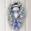 Christmas Warm Winter Welcome Snowman Wreath Stickers Xmas New Year Home Door Wall Window Decoration Decals