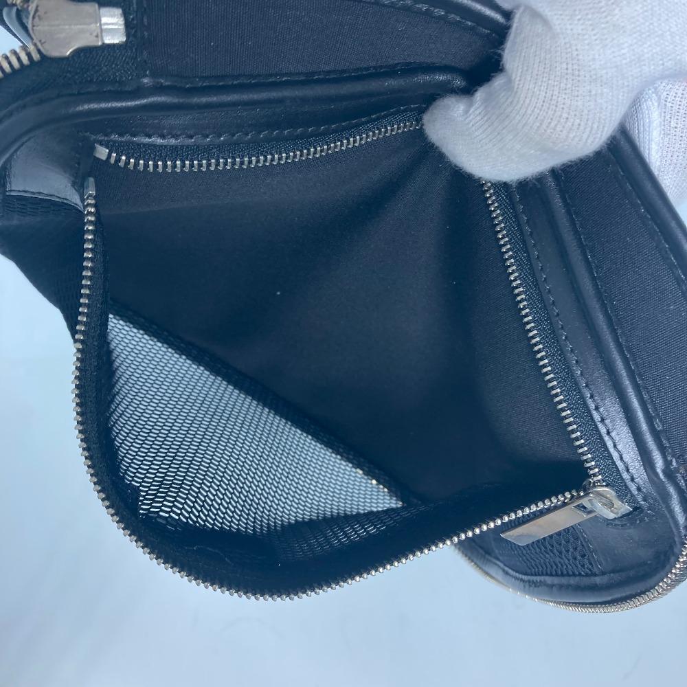 Dior logo Trotter clutch bag bag Pouch PVC Black