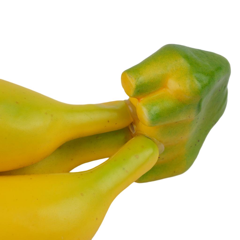 Yellow Artificial Banana Fake Fruit Foam Plastic Model