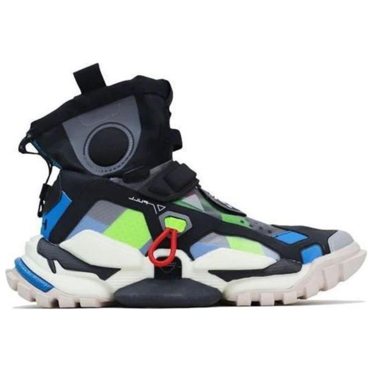 Li Ning Reignite 2.0 Hi DW High-Top Retro Basketball Shoes Unisex sneakers Black Blue AGBQ108-1