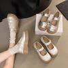 Platform Mary Jane Small Leather Shoes Women's Autumn 2025 New Japanese Jk Round Head with Skirt French Retro Single Shoes