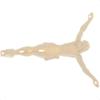 Yardwe Plastic Jesus Sculpture Wall Cross Decoration Jesus Statue Decoration Manual DIY Accessories