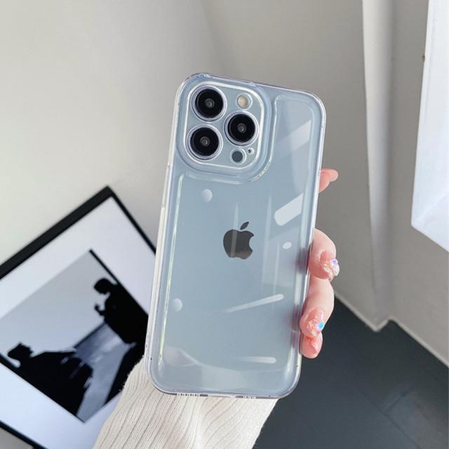 

Роскошный воздушный прозрачный мягкий силиконовый чехол для Iphone 14 11 12 13 Pro Max Mini X Xs Xr 7 8 Plus 14pro Max прозрачный противоударный чехол For iPhone 13