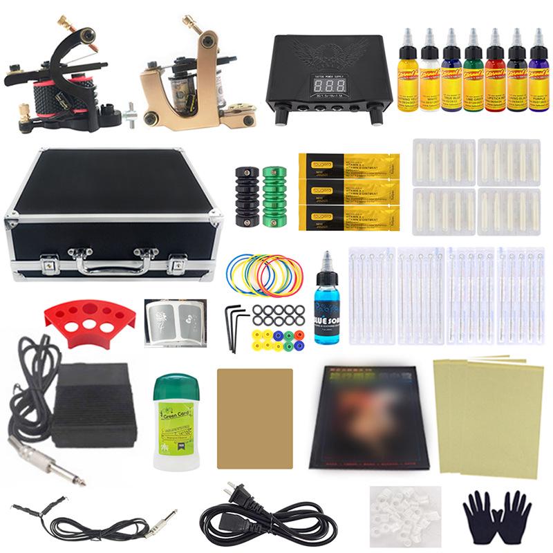 

Ouliang 25-Piece Beginner Tattoo Kit for Lining & Shading US Plug