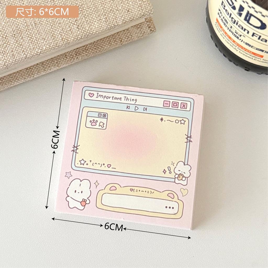 Memo Pads For Students Non-Sticky Non-Sticky Notepads Romantic Notepads Adorable Cute Mini Notepads For School Journaling