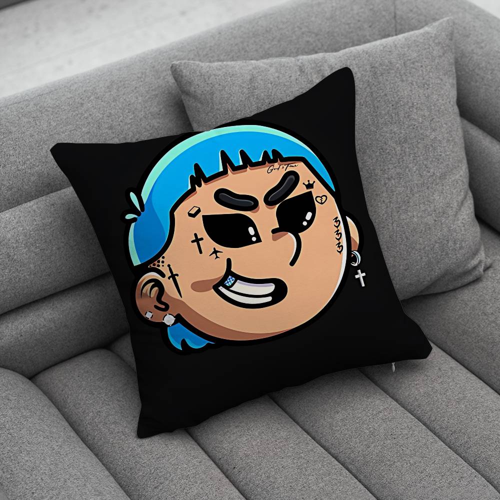 Blessd Cantante Rapper Pillow Case For Home Bedroom Car Office Decoration Living Room Sofa Cushion Cover Suitable