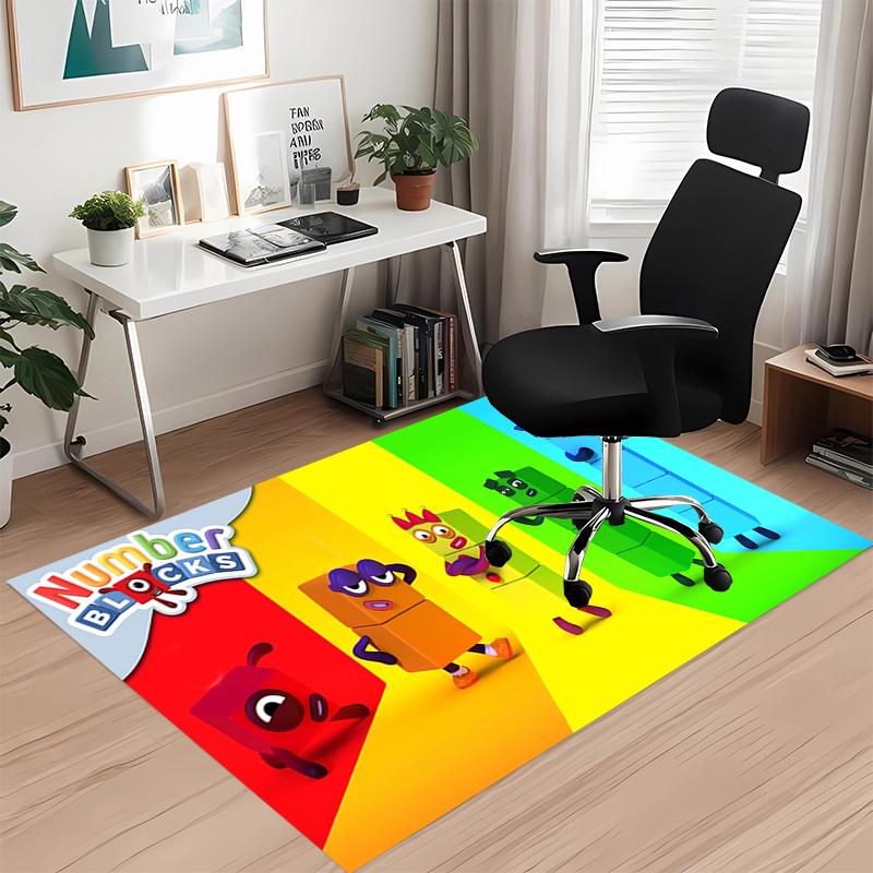 Tappeto Stampato Numberblocks, per Sedia da Ufficio Soggiorno Camera da Letto Cucina Decorazioni Regali.