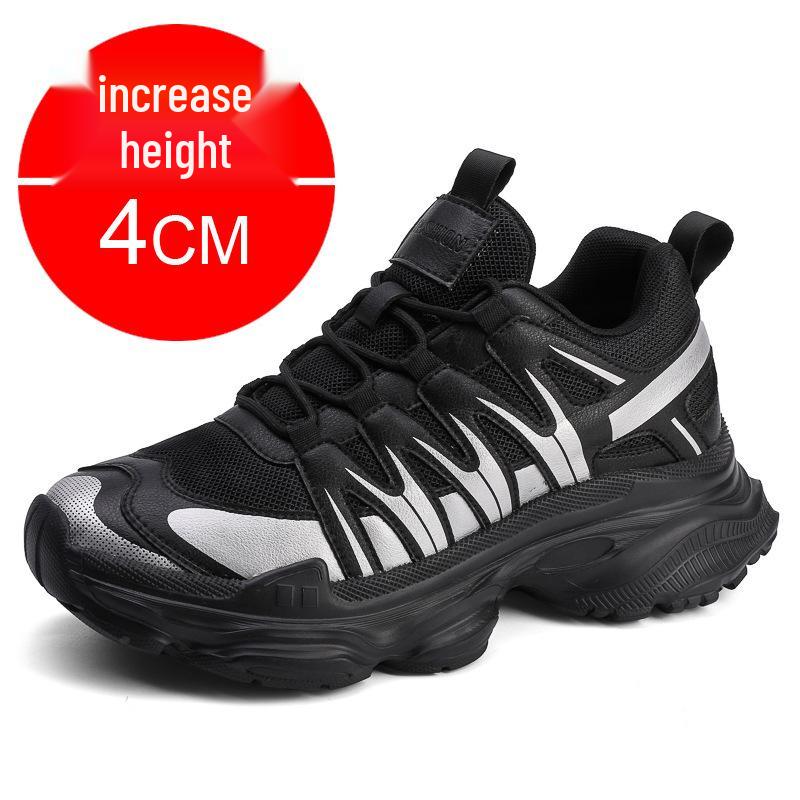 2024 Men s Breathable 8CM Height-Boost Korean Style Dad Running Shoes