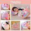 Cute Cartoon Animal Rainbow Unicorn Pillow Soft Plush Toy Cushion Embroidered Stuffed Doll For Girls 35cm