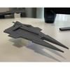 Premium High-Detail 3D Printed Dreadnought Starship Miniature Warship Spaceship Model Desktop Decor Collectible Toys Gifts