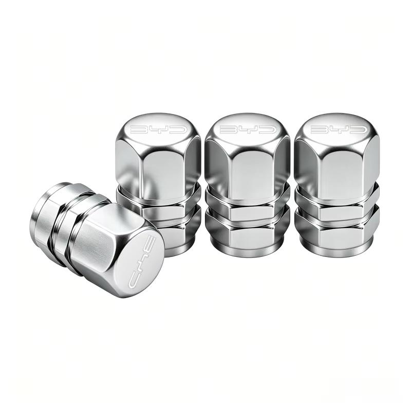 4Pcs Aluminum Alloy Car Tire Valve Stem Caps For BYD Seal U Dolphin Mini Sealion 7 Song Pro ATTO 3 Yuan UP Dolphin Seal 5 Stem Caps1