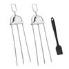 Stainless Steel Three-Prong BBQ Fork Set