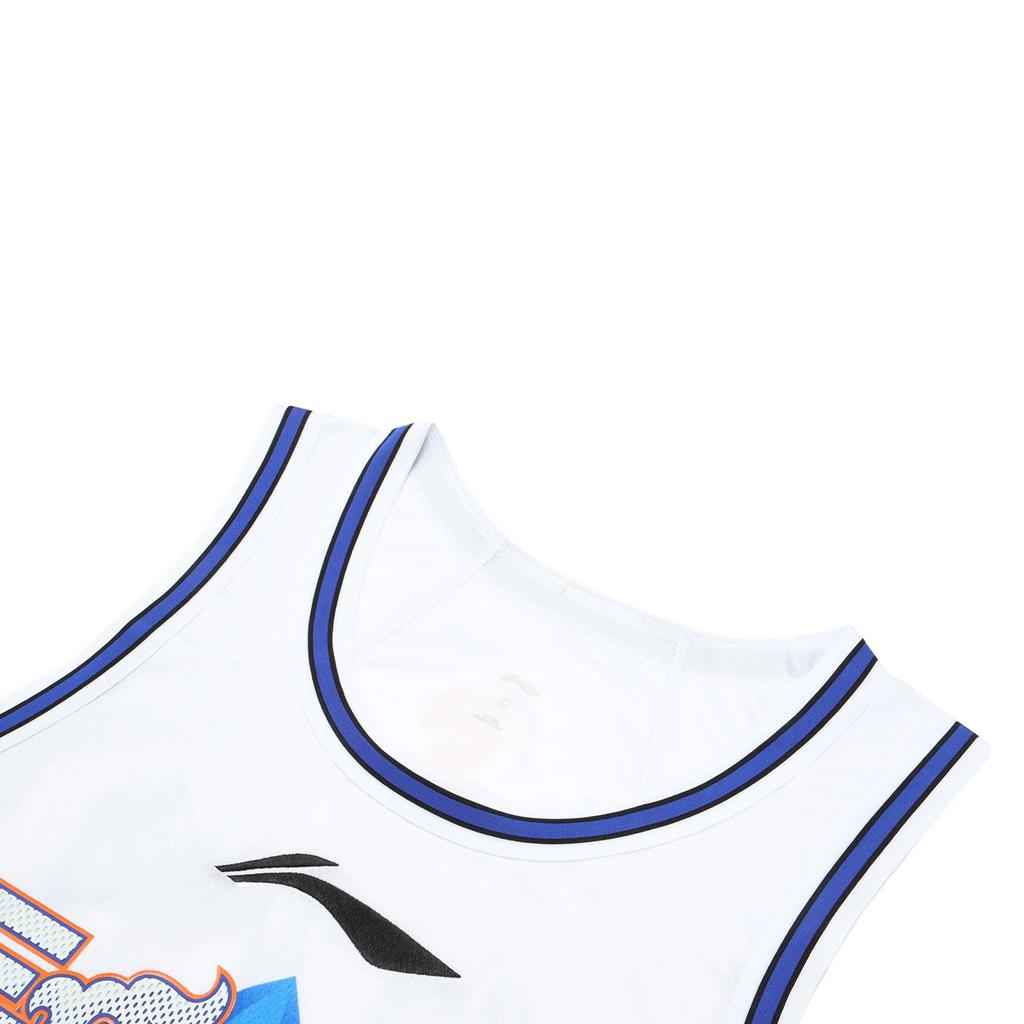 Li Ning Cba Series Professional Basketball Color Block Quick Dry Cool Basketball Jersey Fan Version Zhao Rui 00 Men jerseys Dream-Blue AAYTA49-1