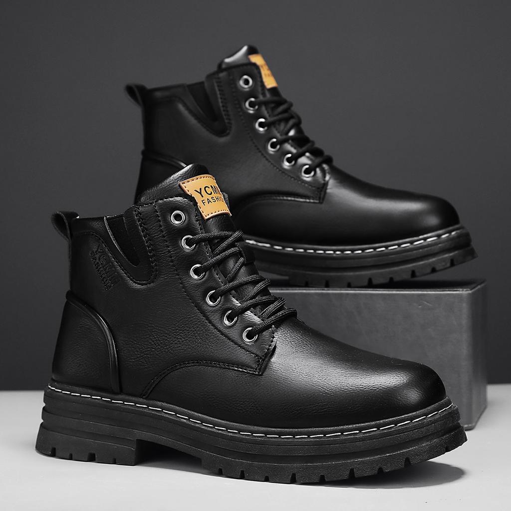 22 years old new Martin boots retro style high-top shoes casual leather shoes soft sole big head shoes
