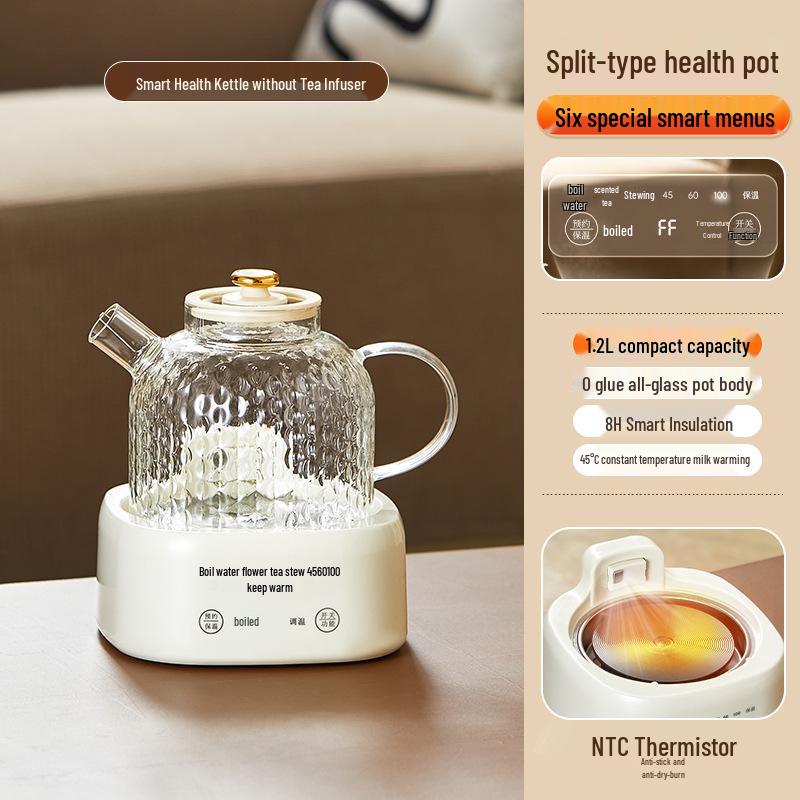Glass Electric Kettle Gift Set for Floral Tea - Perfect Company Souvenir
