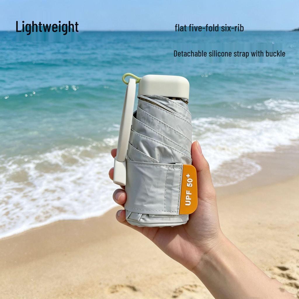 New Gel Super Light Mini Umbrella - Compact Folding Sun & Rain Protection in Fresh Colors
