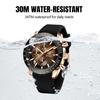 BY BENYAR Watch Watch Chronograph Analog Watch 30M Water Resistant Business Simple Stylish Popular Formal Leather Belt Quartz Watch Gift for Men Brown