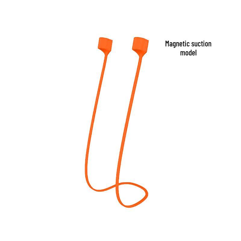 Silicone Bluetooth Wireless Earbuds Lanyard for AirPods & Xiaomi - Anti-Lost Magnetic Strap for Running Sports.
