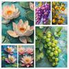 Moda Limão Flor de Primavera Lótus Toranja Planta Pôster Pinturas em Tela Imagens de Arte de Parede Decoração de Sala de Estar Quarto