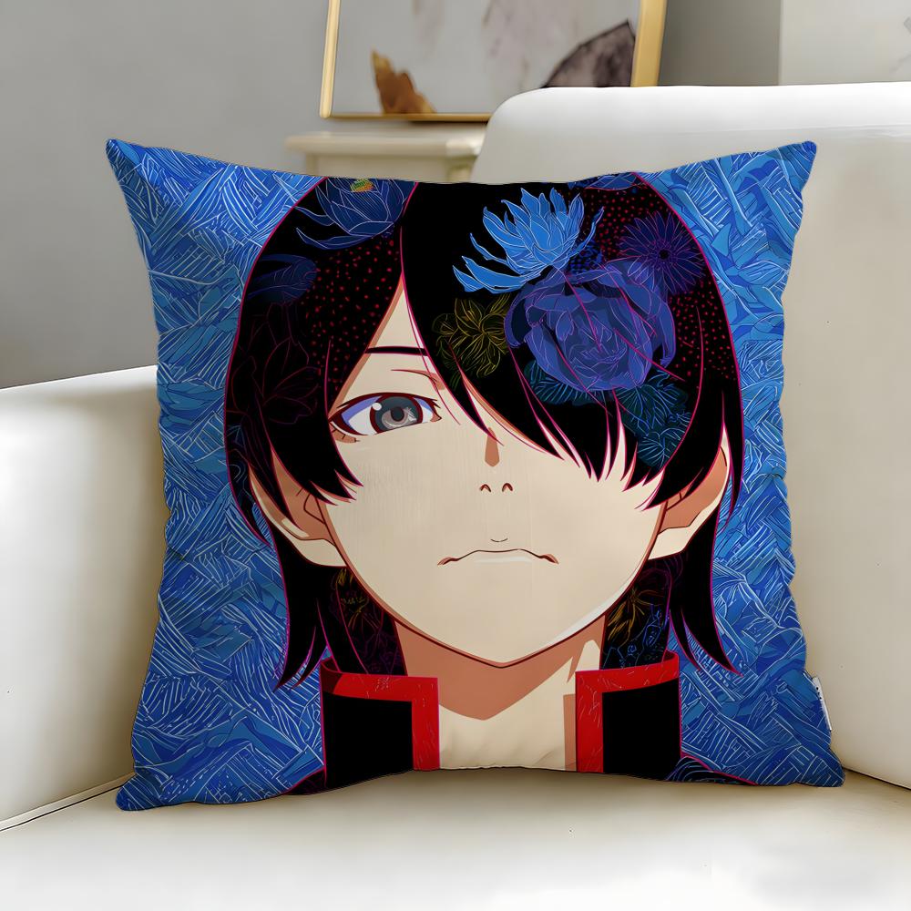 Supernatural Anime Kizumonogatari Cushion Cover Soft  EasyWash Pillow Case  Versatile for Couch Bed Travel and Office