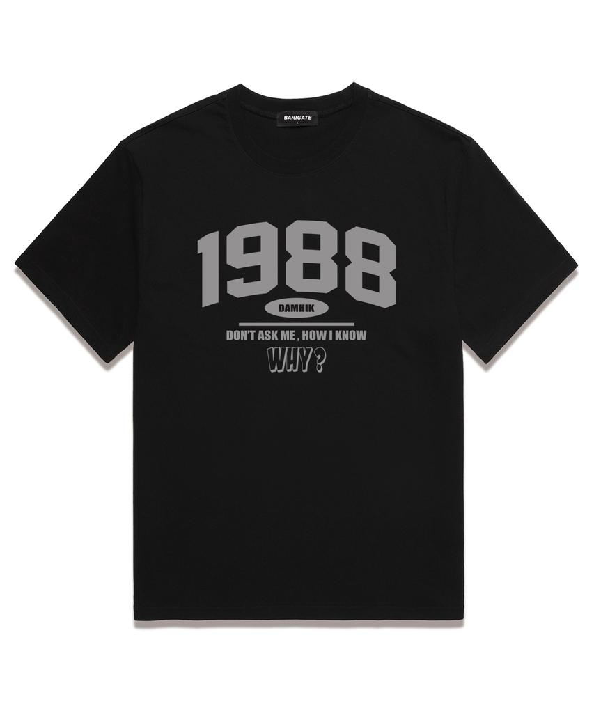 Baligeiteu [2Pack] 1988 Why Oversized Short Sleeve T-Shirt (Bs024S) (A Type)